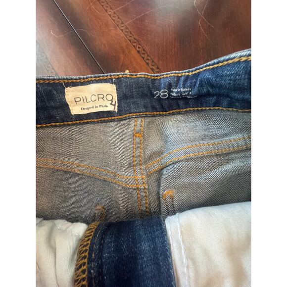New w/tags Anthropology Pilcro Barrel Leg Kenna Mid Rise Heritage jean size 28 - Picture 5 of 12